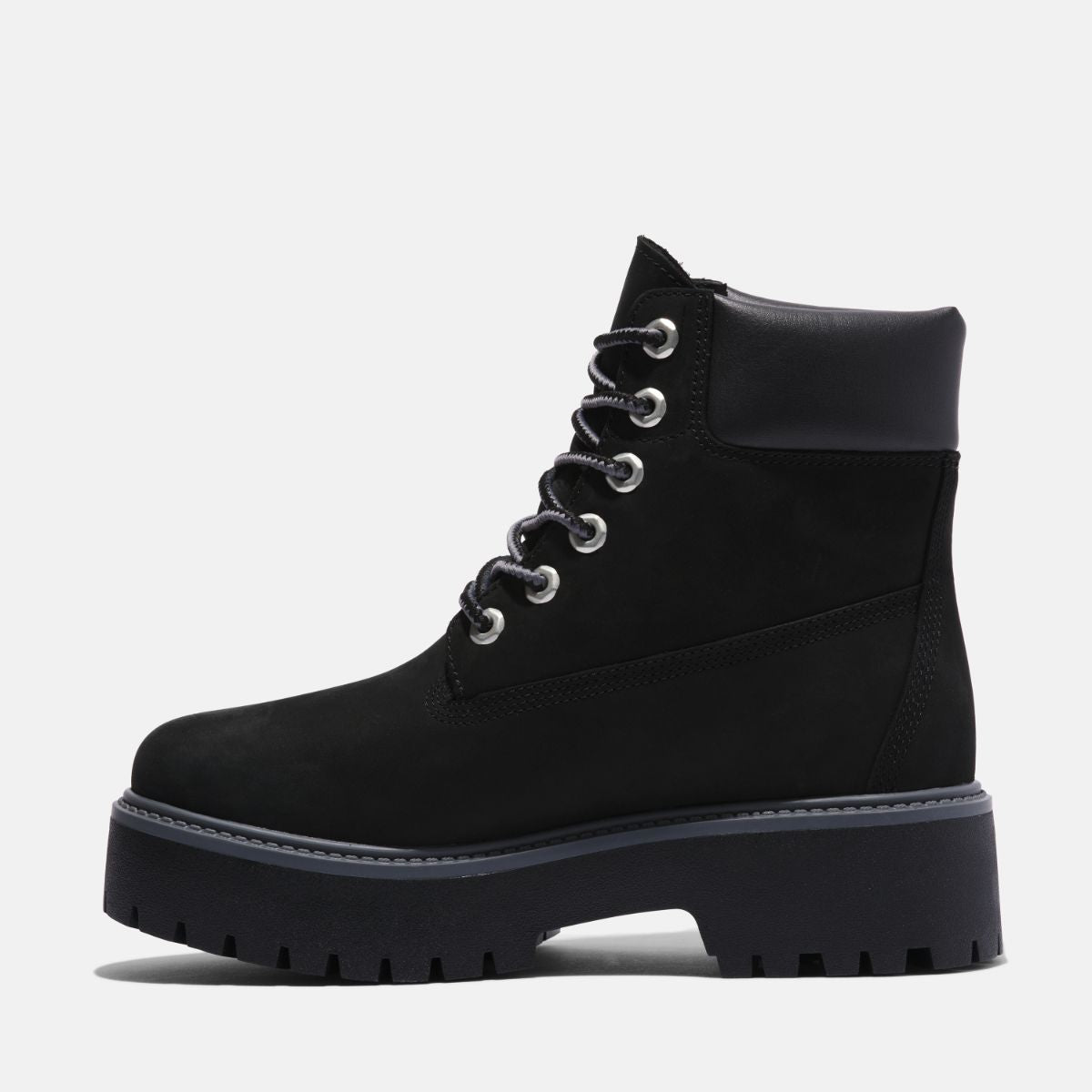 TIMBERLAND Women's Stone Street 6-Inch Waterproof Boot Black Nubuck - Image 6