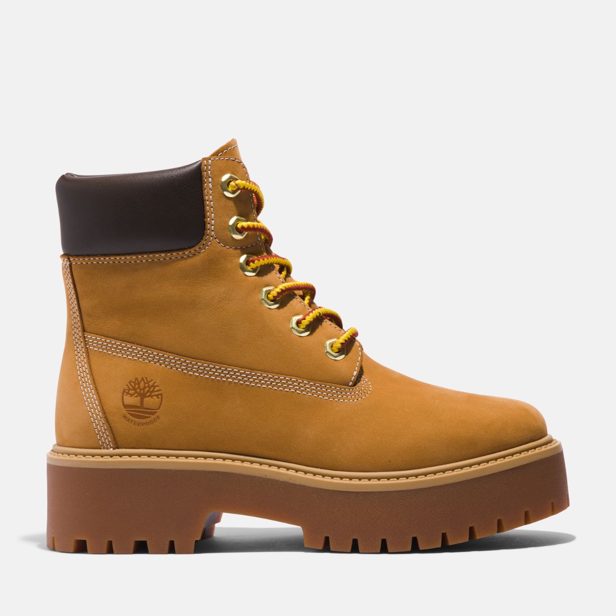 TIMBERLAND Women's Stone Sreet 6-Inch Waterproof Boot Wheat Nubuck - Image 1