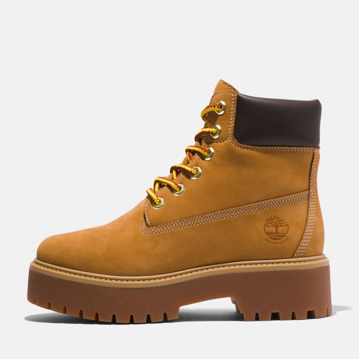 TIMBERLAND Women's Stone Sreet 6-Inch Waterproof Boot Wheat Nubuck - Image 8