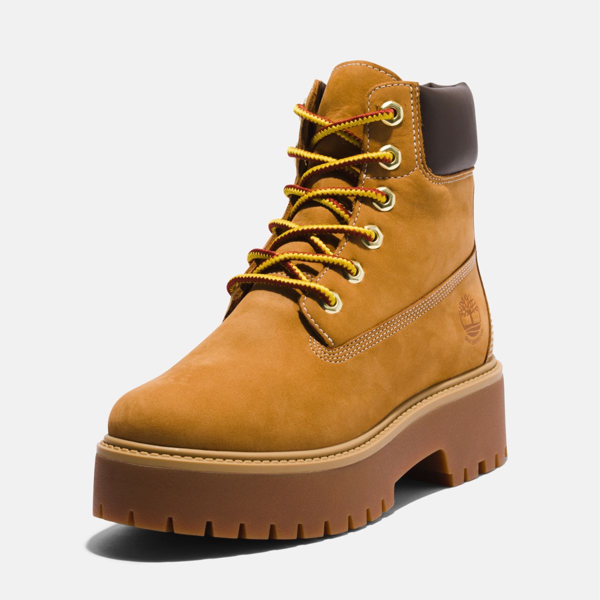 TIMBERLAND Women's Stone Sreet 6-Inch Waterproof Boot Wheat Nubuck - Image 9