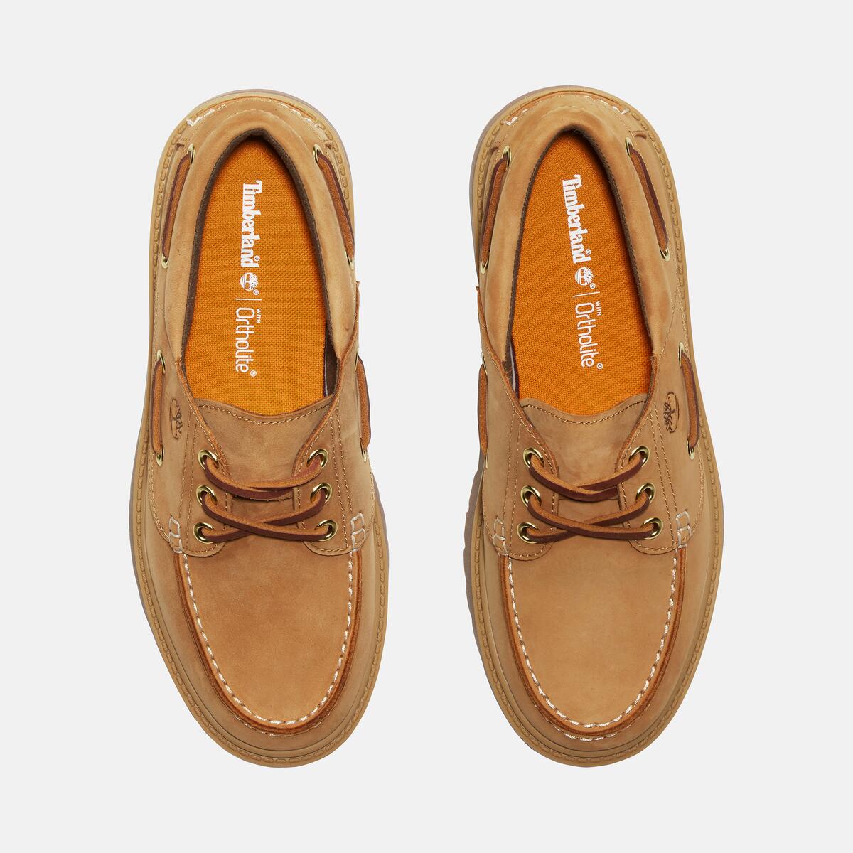 TIMBERLAND Women's Stone Street 3-Eye Lug Wheat - Image 3