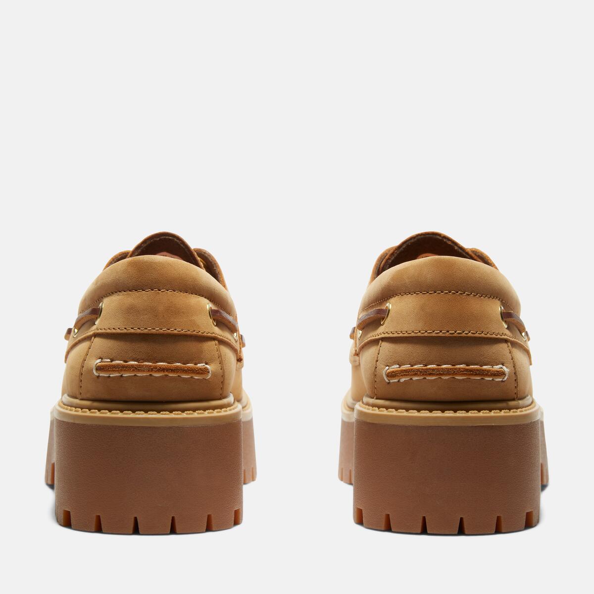 TIMBERLAND Women's Stone Street 3-Eye Lug Wheat - Image 5