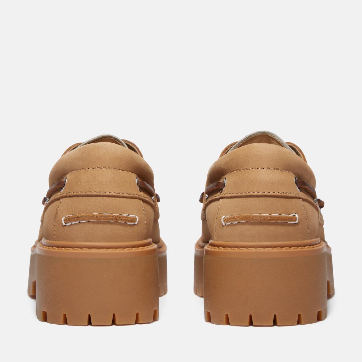 TIMBERLAND Women's Stone Street 3-Eye Lug Medium Beige Nubuck - Image 5