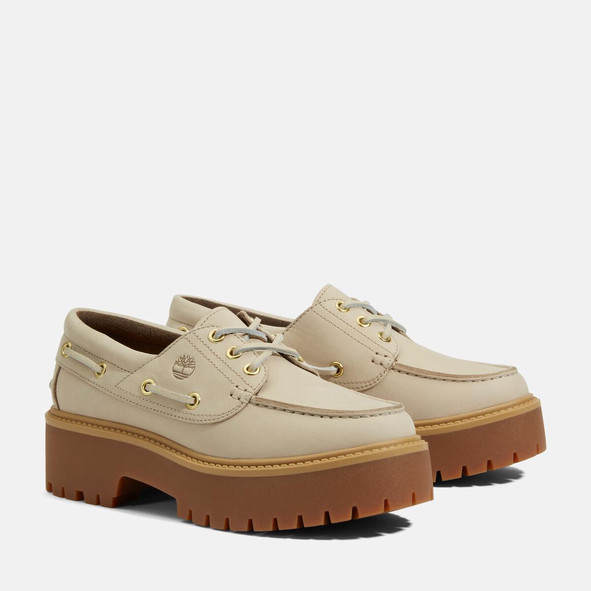 TIMBERLAND Women's Stone Street 3-Eye Lug Taupe - Image 2