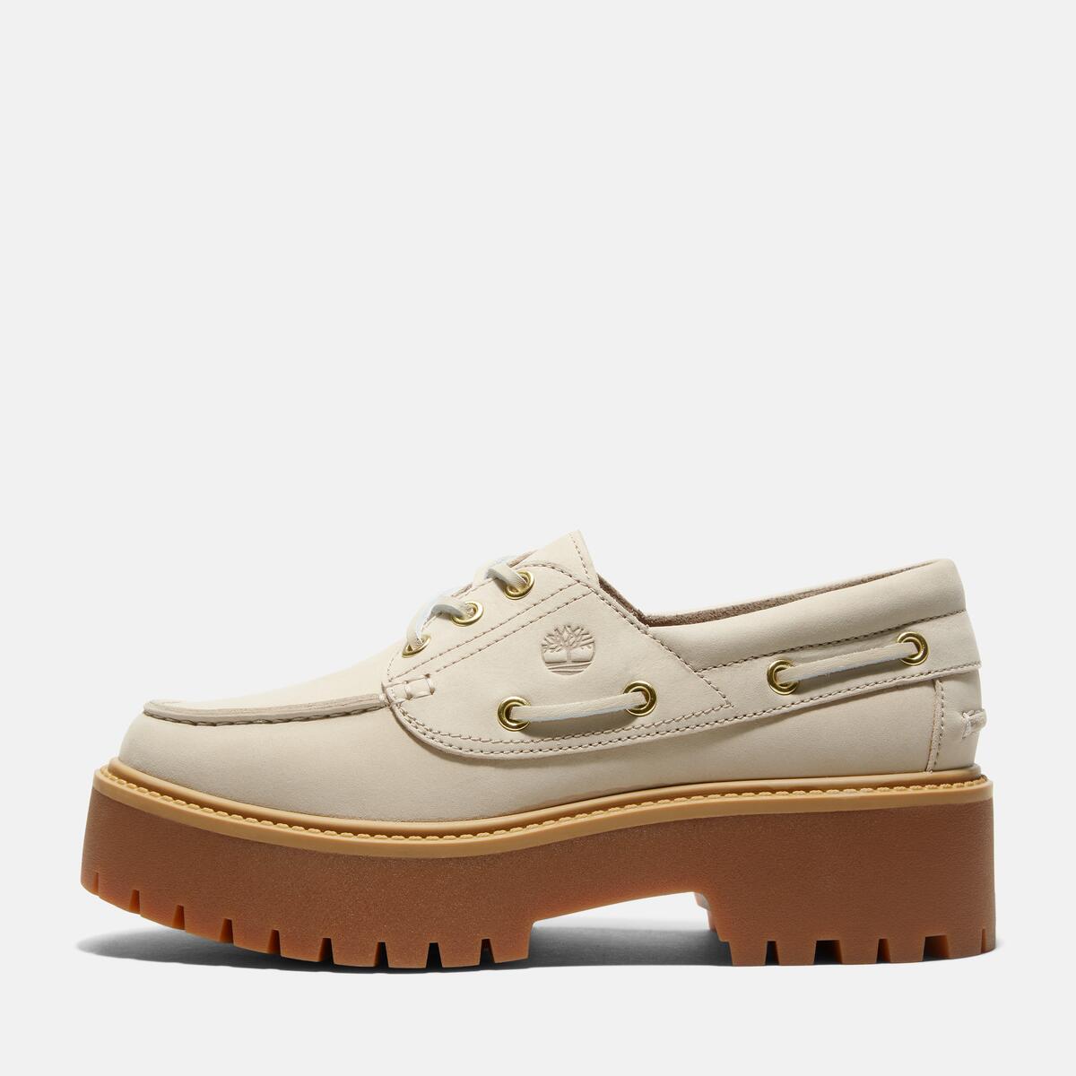 TIMBERLAND Women's Stone Street 3-Eye Lug Taupe - Image 8