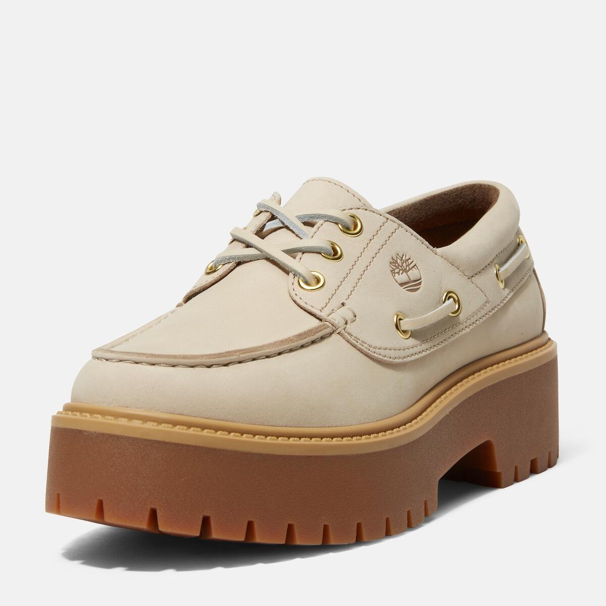 TIMBERLAND Women's Stone Street 3-Eye Lug Taupe - Image 9