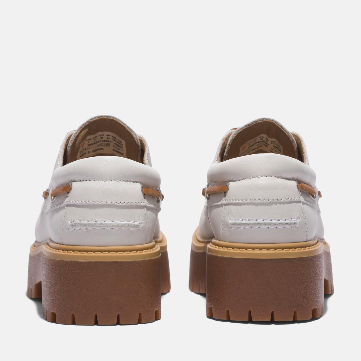 TIMBERLAND Women's Stone Street 3-Eye Lug White Full Grain - Image 5