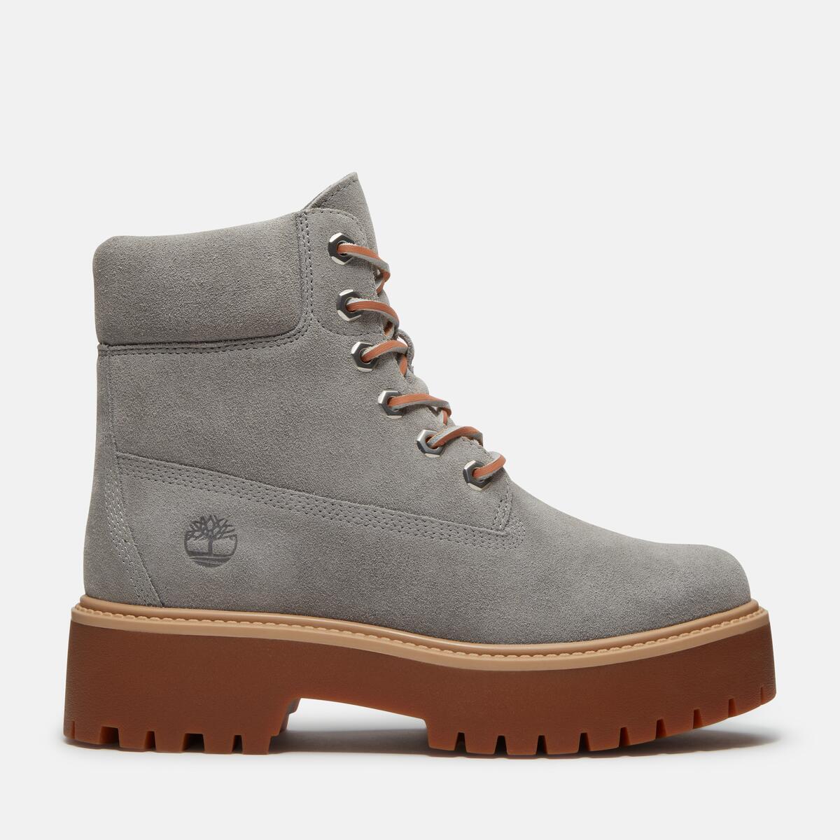 TIMBERLAND Women's Stone Street 6-Inch Boot Medium Grey Suede - Image 1