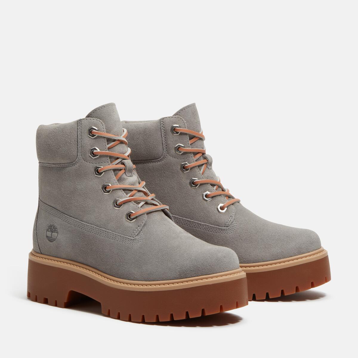 TIMBERLAND Women's Stone Street 6-Inch Boot Medium Grey Suede - Image 2