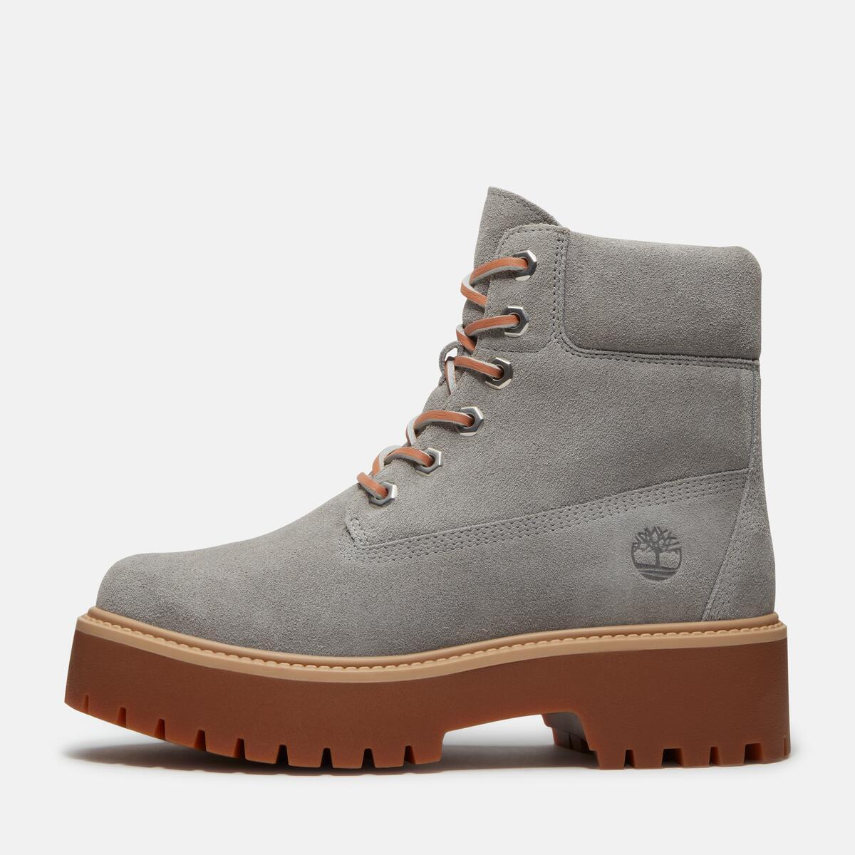 TIMBERLAND Women's Stone Street 6-Inch Boot Medium Grey Suede - Image 9