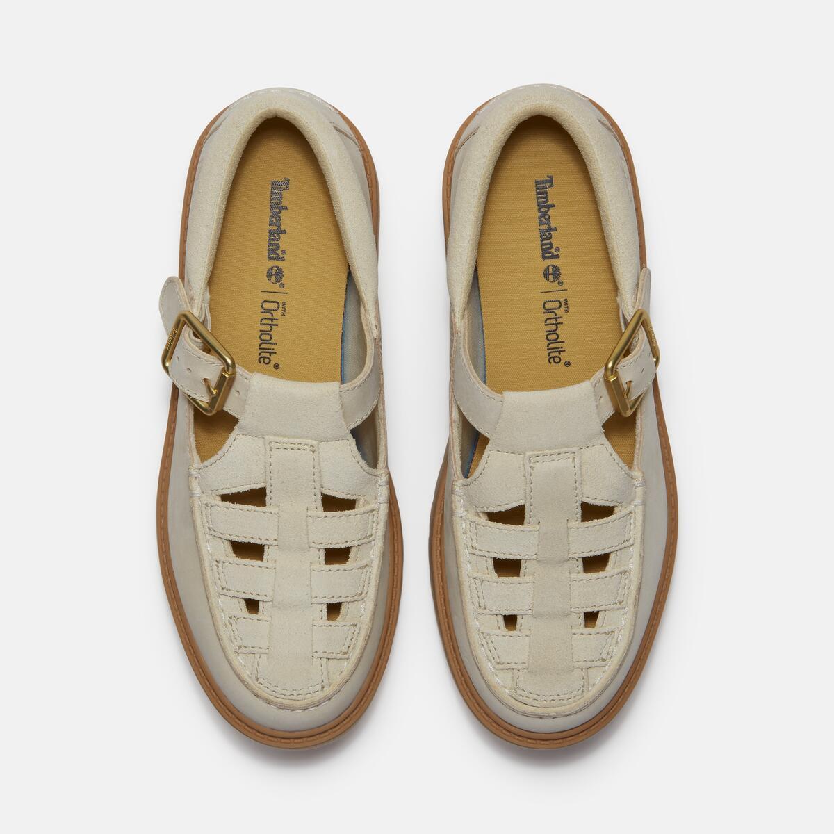 TIMBERLAND Women's Stone Street Buckle Light Beige Suede - Image 3