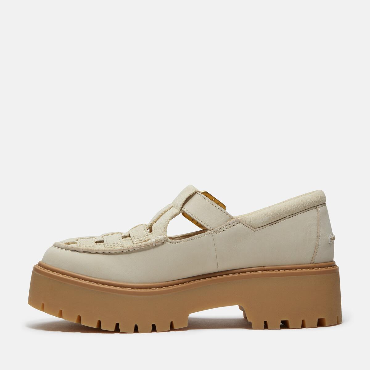 TIMBERLAND Women's Stone Street Buckle Light Beige Suede - Image 6