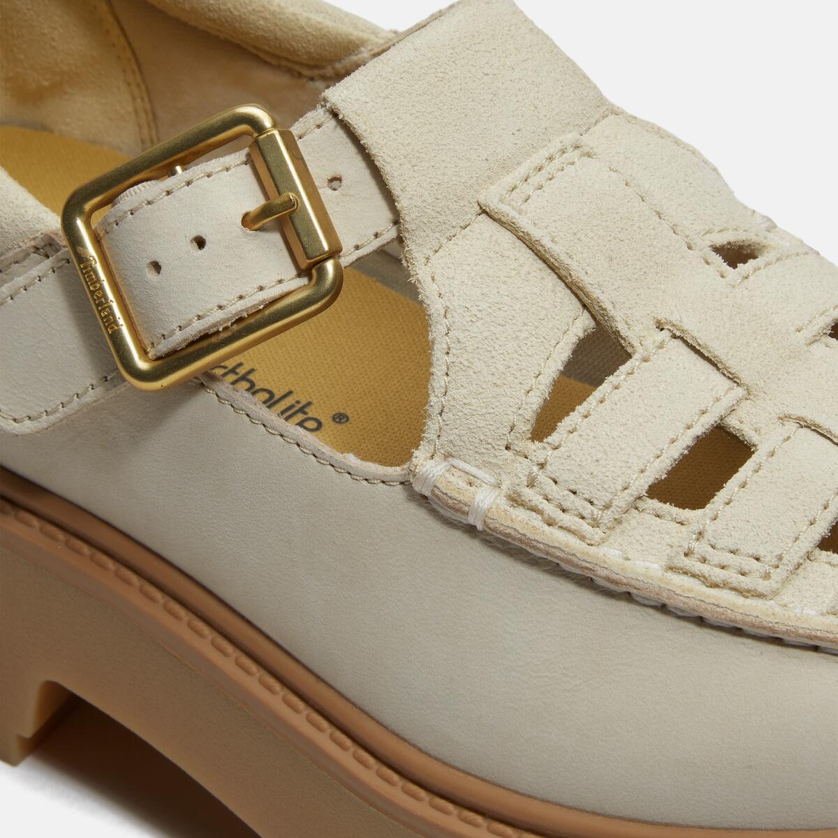 TIMBERLAND Women's Stone Street Buckle Light Beige Suede - Image 7