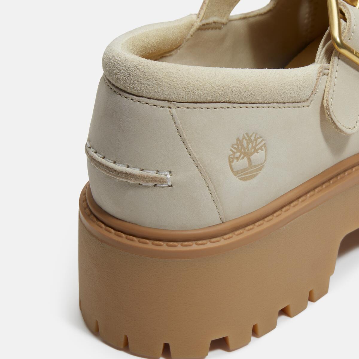TIMBERLAND Women's Stone Street Buckle Light Beige Suede - Image 8