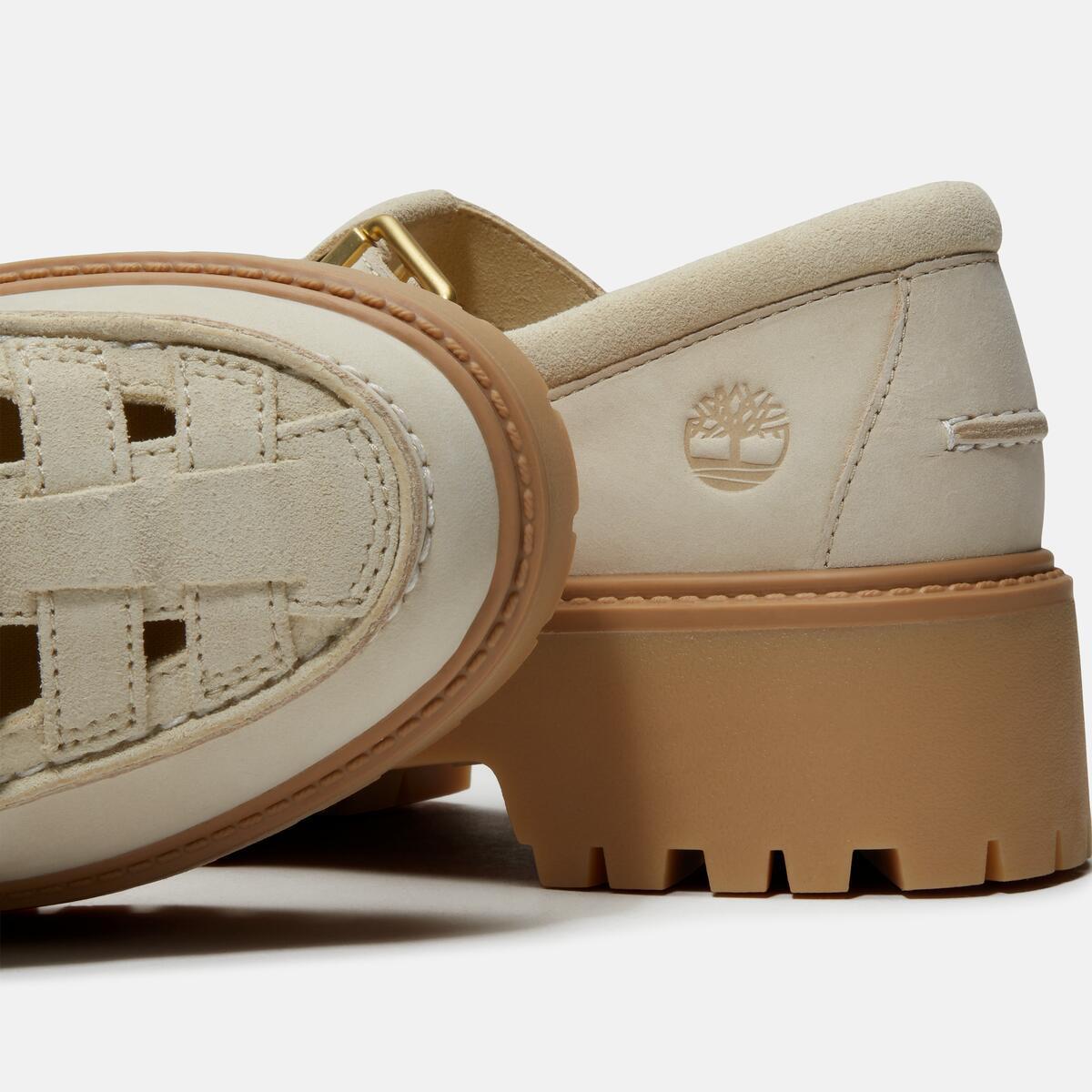 TIMBERLAND Women's Stone Street Buckle Light Beige Suede - Image 9