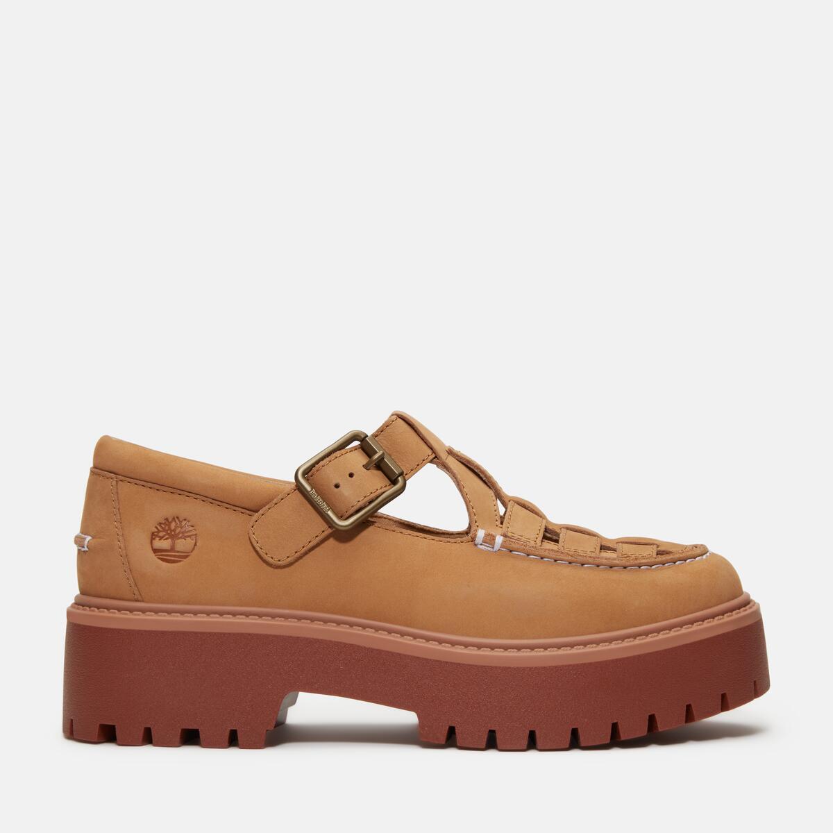 TIMBERLAND Women's Stone Street Buckle Medium Beige Nubuck - Image 1