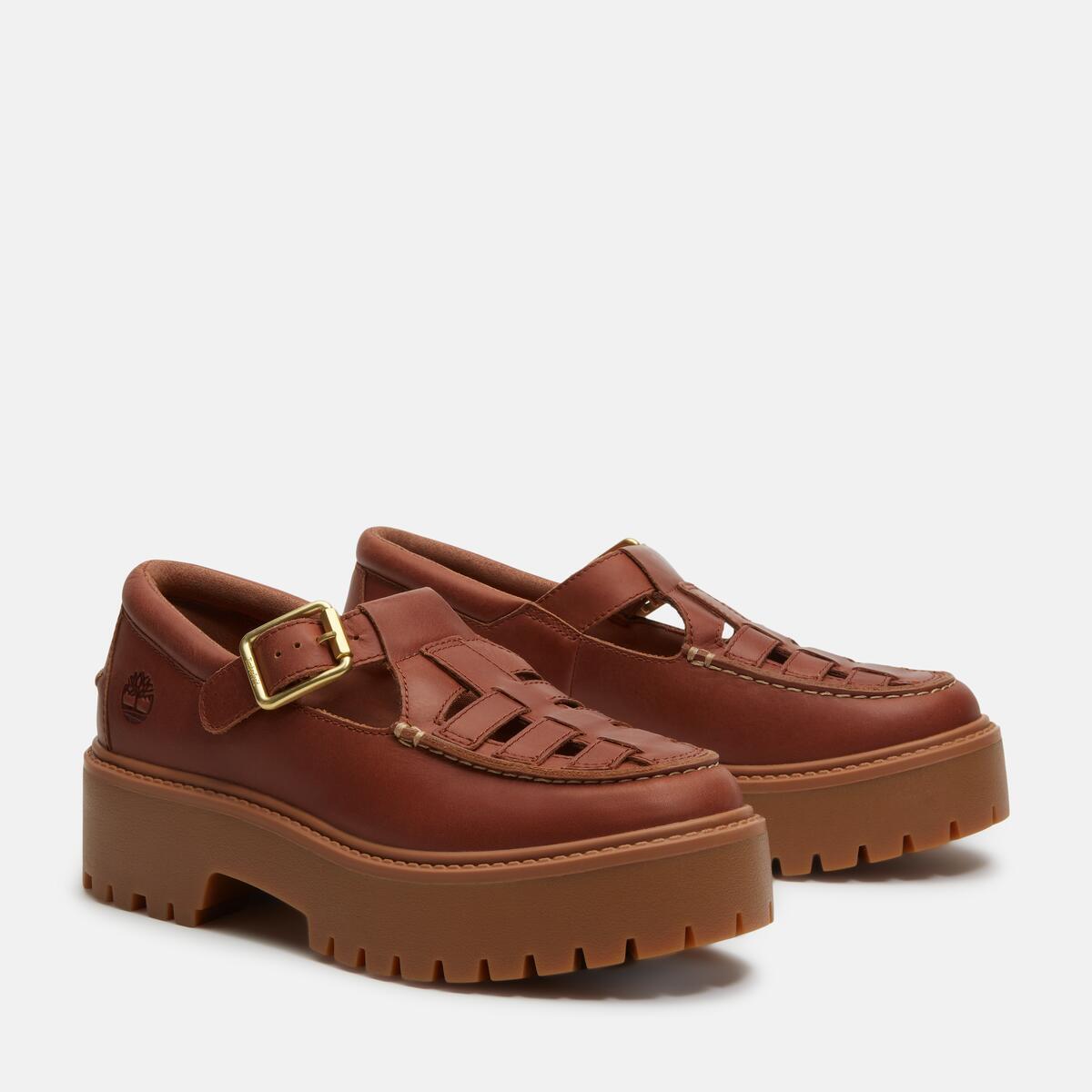 TIMBERLAND Women's Stone Street Buckle Rust Full Grain - Image 3