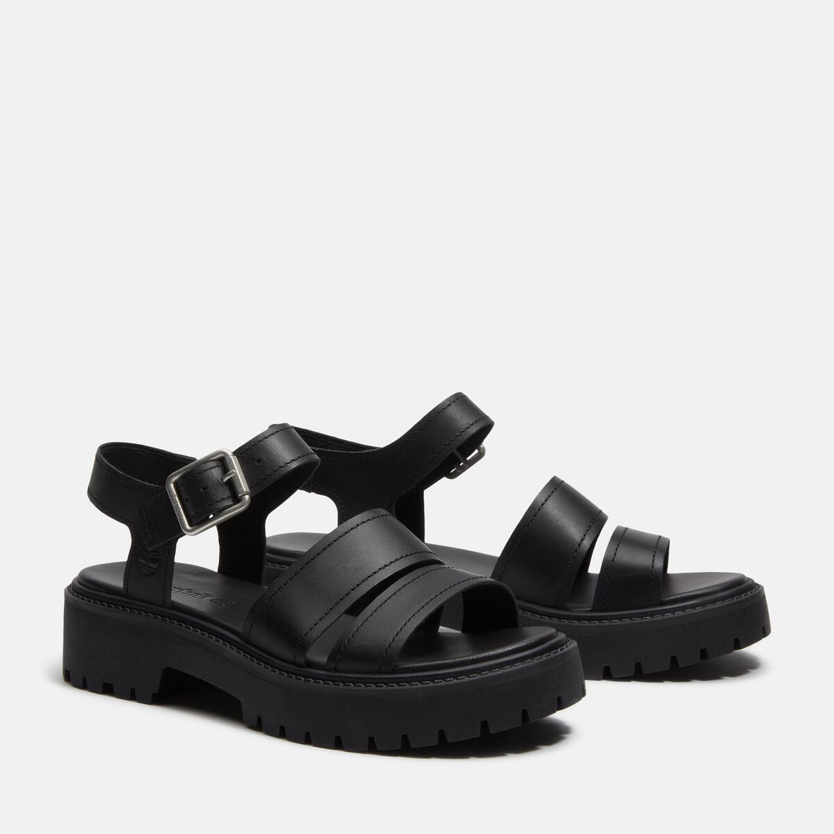 TIMBERLAND Women's Stone Street Sandal Black Full Grain - Image 2