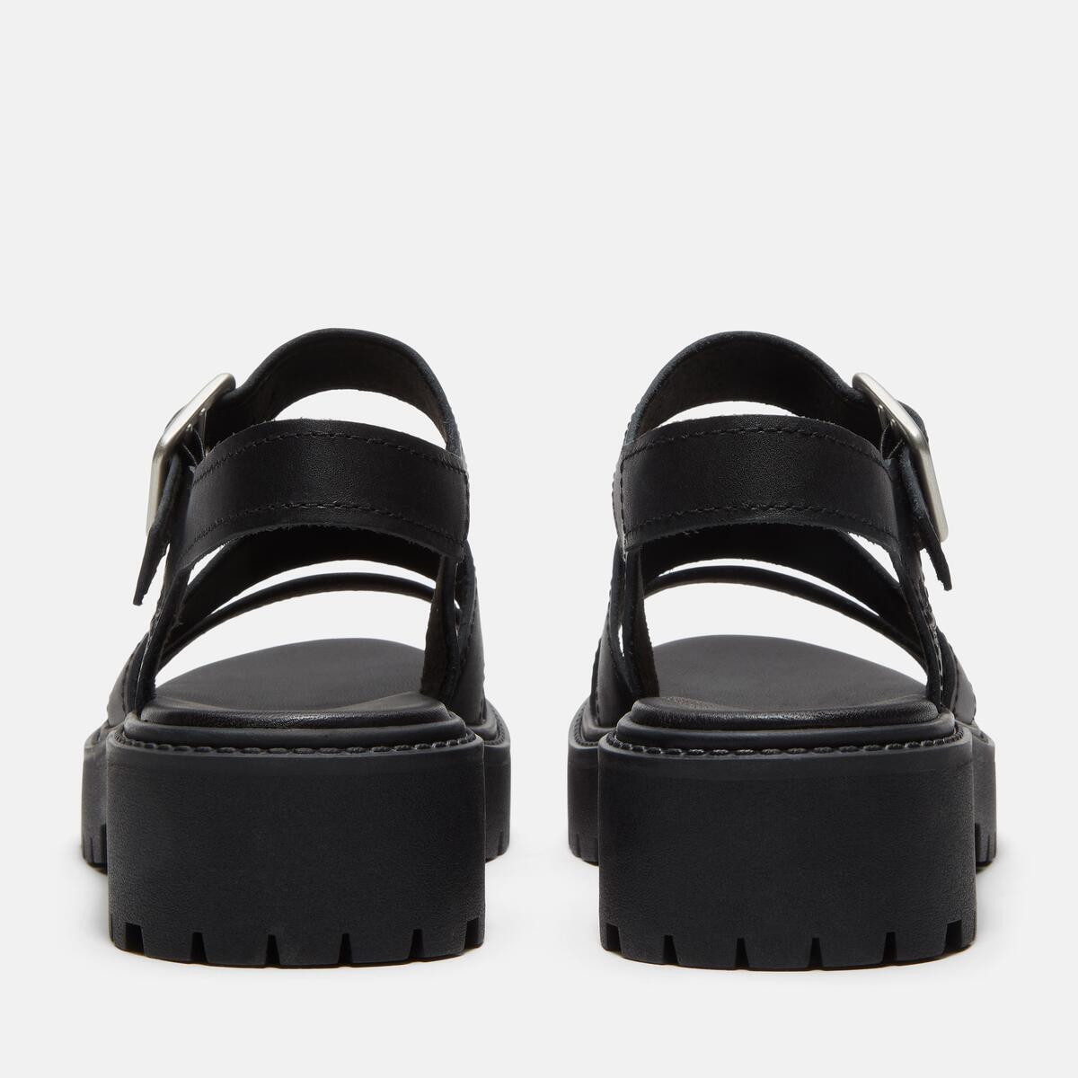 TIMBERLAND Women's Stone Street Sandal Black Full Grain - Image 5