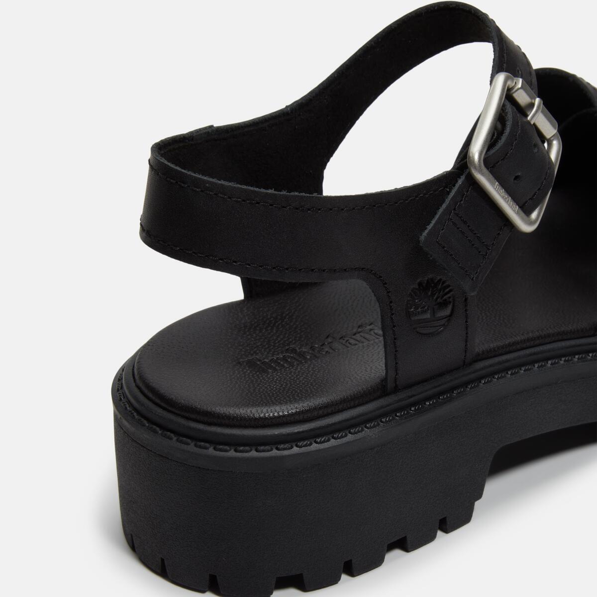 TIMBERLAND Women's Stone Street Sandal Black Full Grain - Image 8