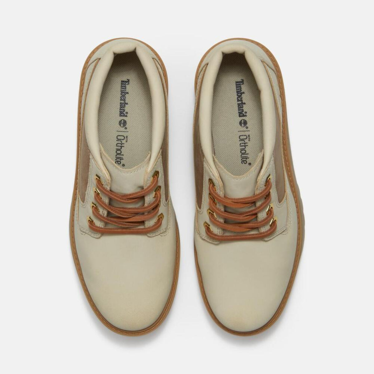 TIMBERLAND Women's Stone Street Waterproof Mid Light Beige Nubuck - Image 4