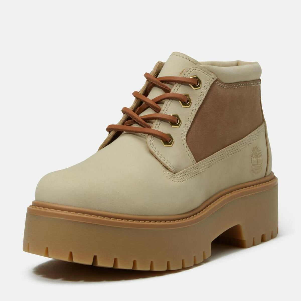 TIMBERLAND Women's Stone Street Waterproof Mid Light Beige Nubuck - Image 8