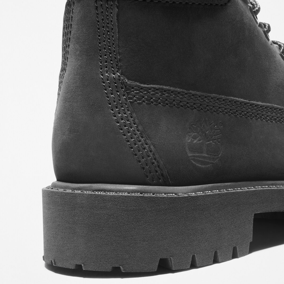TIMBERLAND Youths 6-Inch Premium Waterproof Boot Black Nubuck - Image 5
