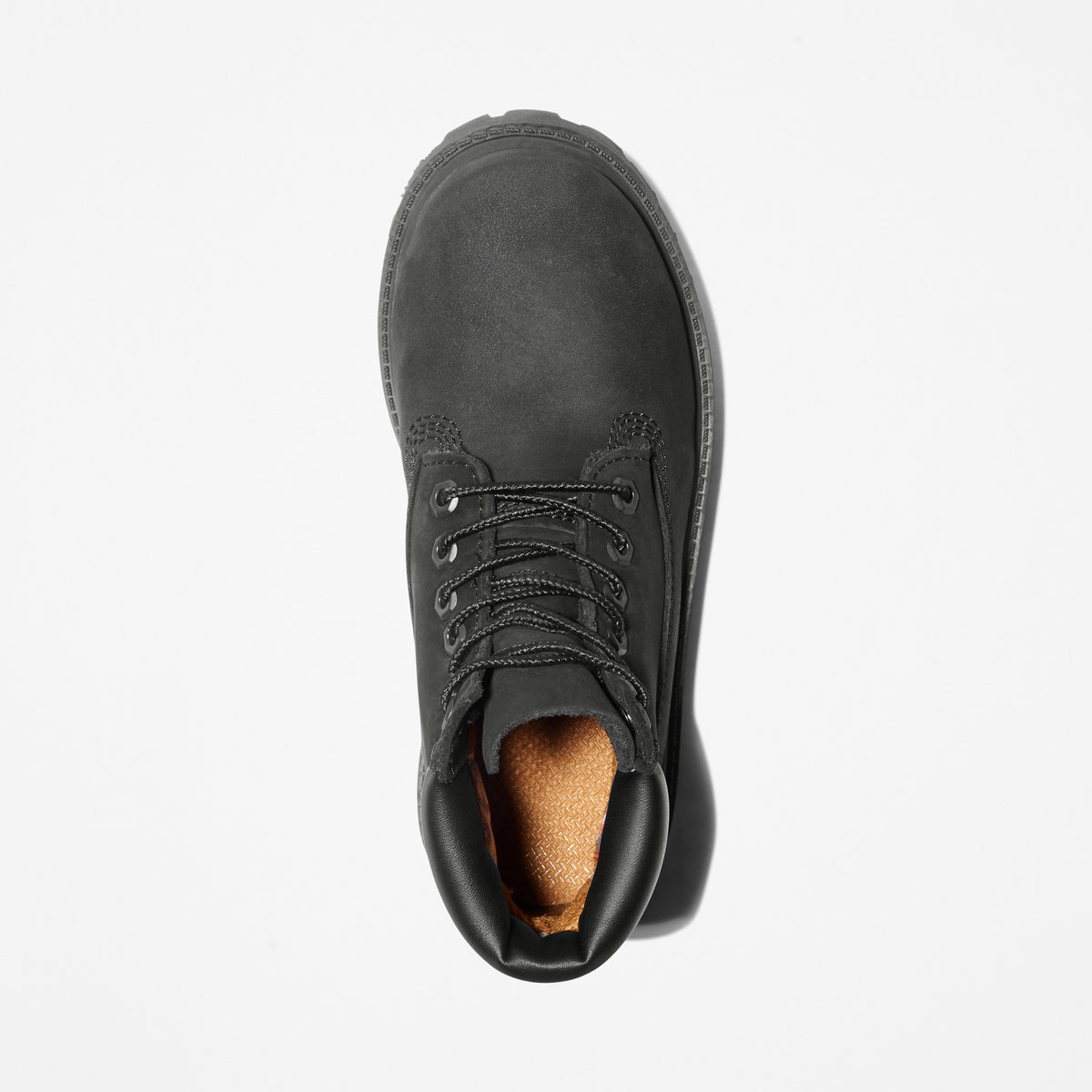 TIMBERLAND Youths 6-Inch Premium Waterproof Boot Black Nubuck - Image 11