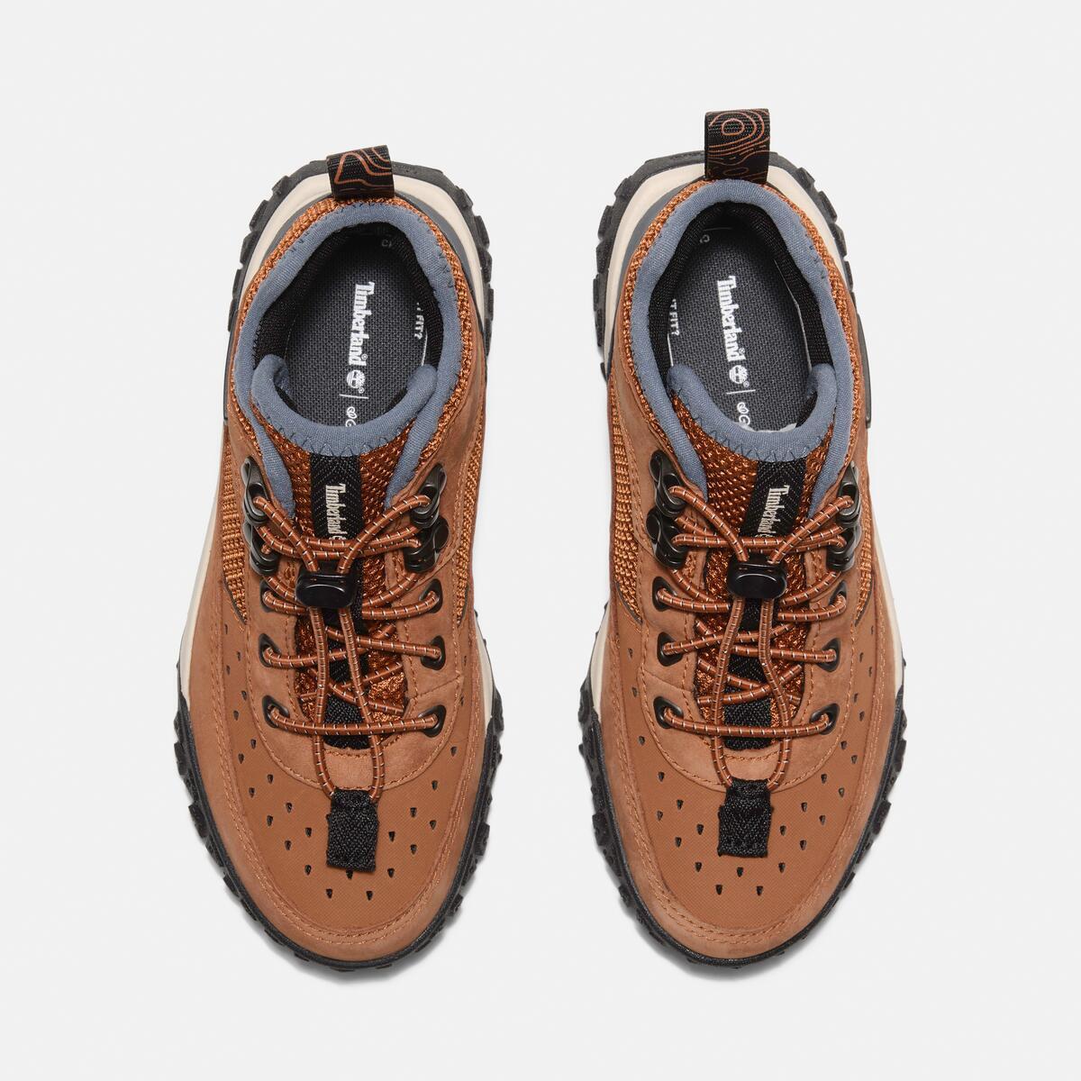 TIMBERLAND Youths Greenstride Motion 6 Mid Dark Orange Nubuck - Image 3