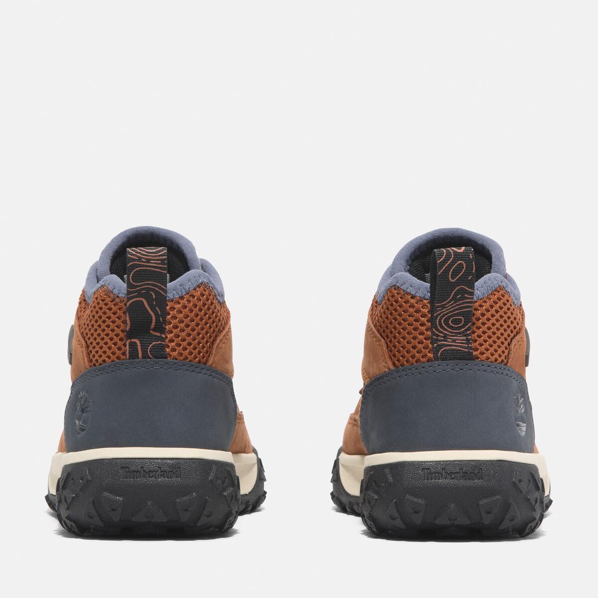 TIMBERLAND Youths Greenstride Motion 6 Mid Dark Orange Nubuck - Image 5