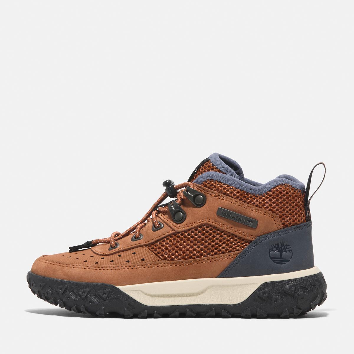 TIMBERLAND Youths Greenstride Motion 6 Mid Dark Orange Nubuck - Image 8