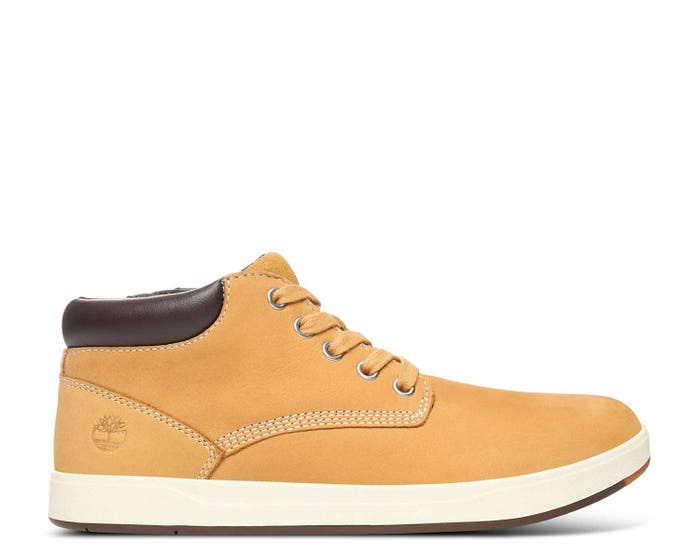 Youths Davis Square Leather Chukka Boots