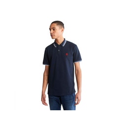 Mens Millers River Tipped Pique Polo