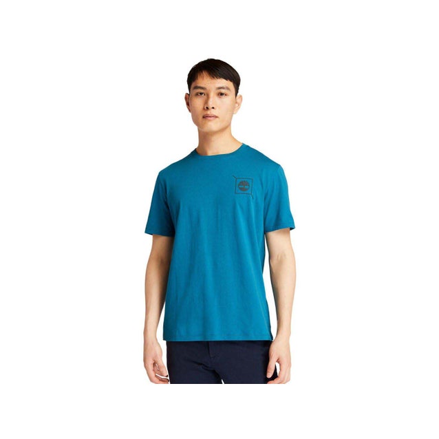 Men's Branded Back Graphic Tree Logo Tee in Lyons Blue | Timberland NZ