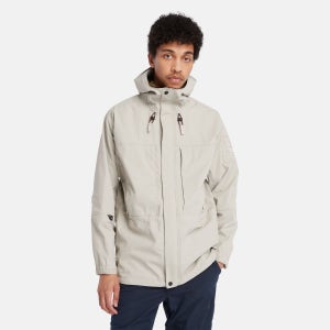 Timberland Men's Waterproof 3L Outdoor Parka with Cordura Fabric Island Fossil