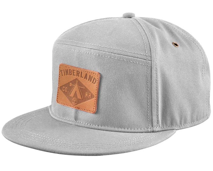 Cotton Canvas Cap with Leather Patch