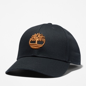 Timberland Baseball Cap with Embroidery Black Wheat Logo