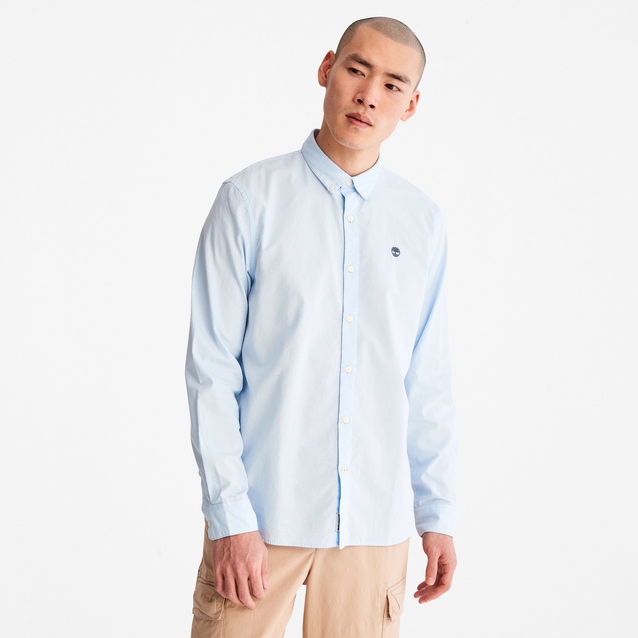 Men's Ela River Elevated Oxford Shirt in Skyway | Timberland NZ